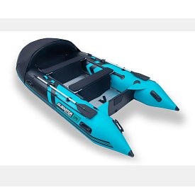 Gommone GLADIATOR ACTIVE C370AL black turquoise - gommone gonfiabile con pavimento in alluminio