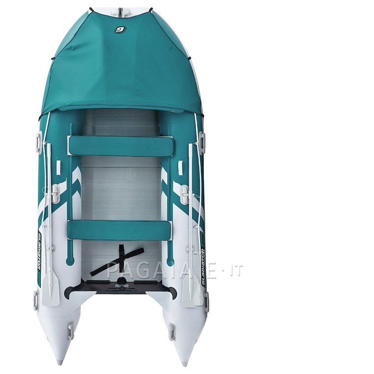 Gommone GLADIATOR ACTIVE C370AL sea green white - gommone gonfiabile con pavimento in alluminio