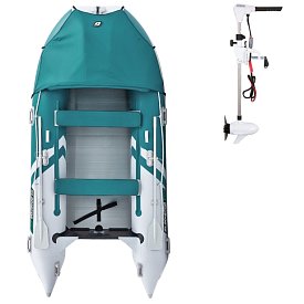 Gommone GLADIATOR ACTIVE C370AL sea green white - gommone gonfiabile con pavimento in alluminio