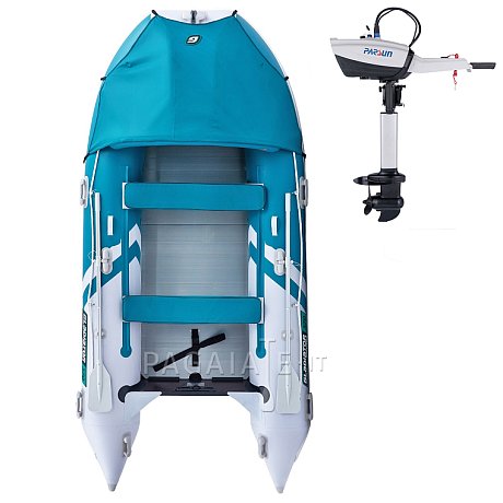 Gommone GLADIATOR ACTIVE C370AL sea green white - gommone gonfiabile con pavimento in alluminio