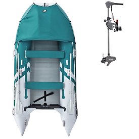 Gommone GLADIATOR ACTIVE C370AL sea green white - gommone gonfiabile con pavimento in alluminio