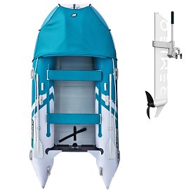 Gommone GLADIATOR ACTIVE C370AL sea green white - gommone gonfiabile con pavimento in alluminio