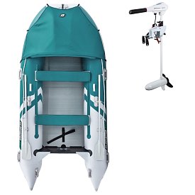 Gommone GLADIATOR ACTIVE C370AL sea green white - gommone gonfiabile con pavimento in alluminio