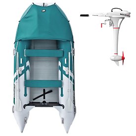 Gommone GLADIATOR ACTIVE C370AL sea green white - gommone gonfiabile con pavimento in alluminio