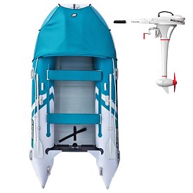Gommone GLADIATOR ACTIVE C370AL sea green white - gommone gonfiabile con pavimento in alluminio