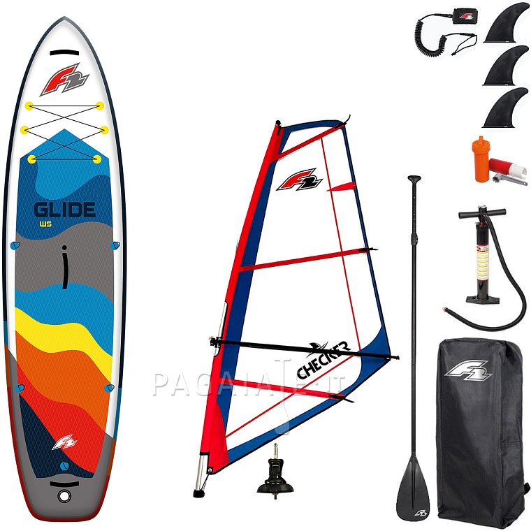 Paddleboard F2 GLIDE WS 10'8 GREY komplet s plachtou - nafukovací paddleboard a windsurfing
