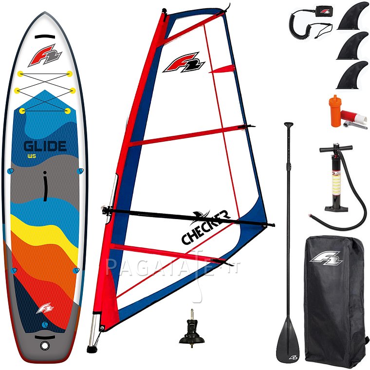 Paddleboard F2 GLIDE WS 10'8 GREY komplet s plachtou - nafukovací paddleboard a windsurfing