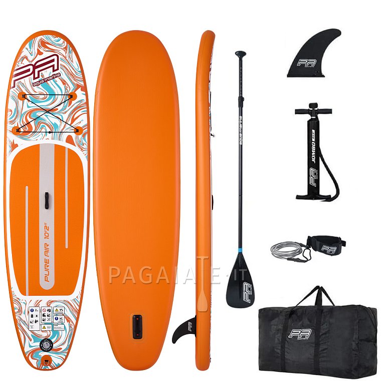 SUP AQUA MARINA PURE AIR 10'2'' ORANGE - SUP gonfiabile