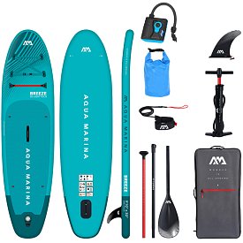 SUP AQUA MARINA BREEZE 9'10 BLUE - SUP gonfiabile