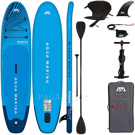 SUP AQUA MARINA MONSTER 12'0 BLUE - SUP gonfiabile