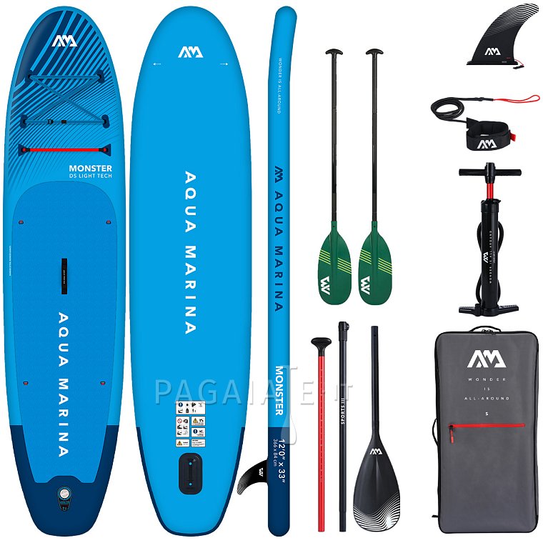 SUP AQUA MARINA MONSTER 12'0 BLUE - SUP gonfiabile