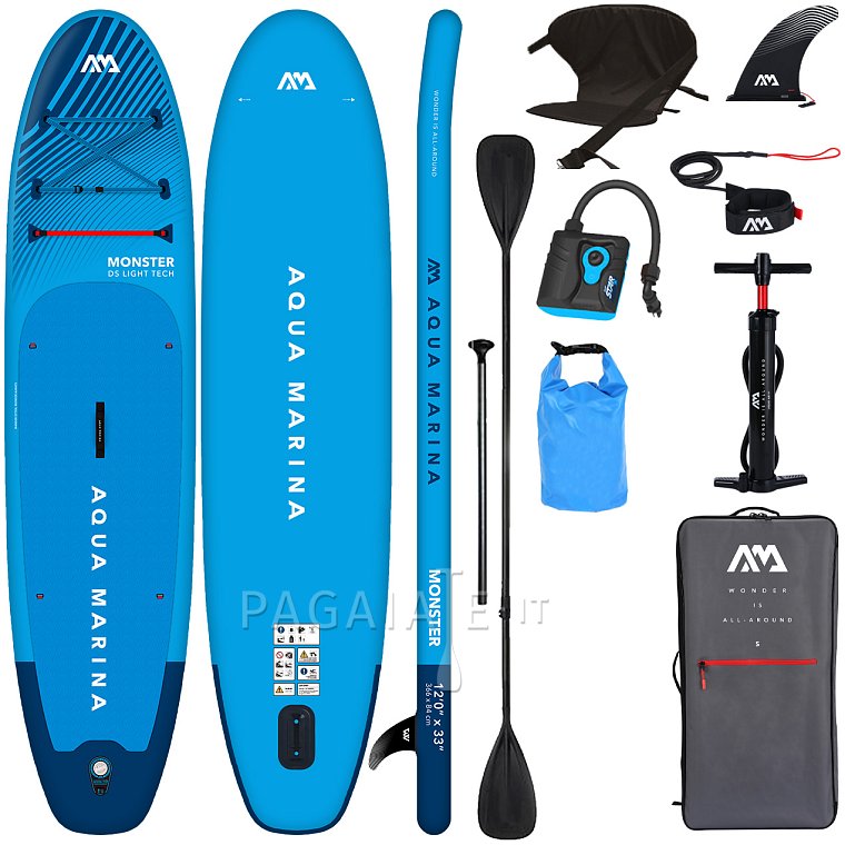 SUP AQUA MARINA MONSTER 12'0 BLUE - SUP gonfiabile