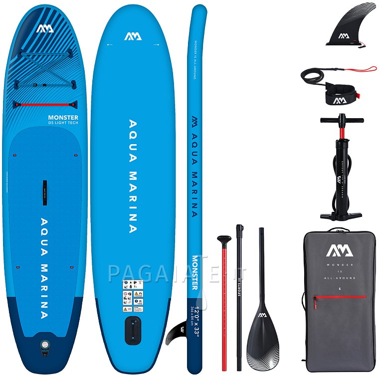 SUP AQUA MARINA MONSTER 12'0 BLUE - SUP gonfiabile