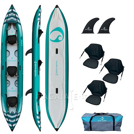 Kayak SPINERA HYBRIS 475 ECONOM - kayak gonfiabile 3 posti