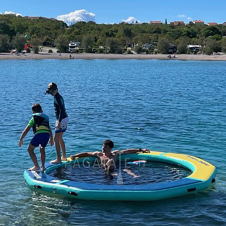 RIDEWAVE DOCK circolare gonfiabile con rete diametro 305 cm