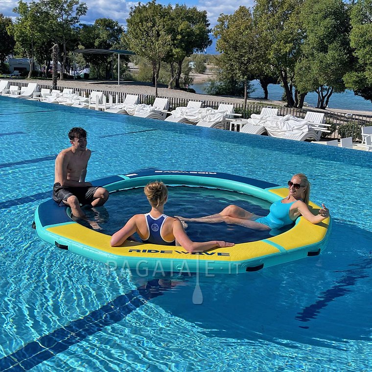 RIDEWAVE DOCK circolare gonfiabile con rete diametro 305 cm