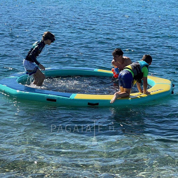 RIDEWAVE DOCK circolare gonfiabile con rete diametro 245 cm