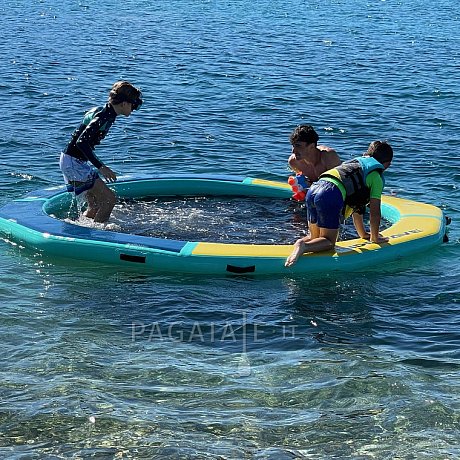 RIDEWAVE DOCK circolare gonfiabile con rete diametro 245 cm
