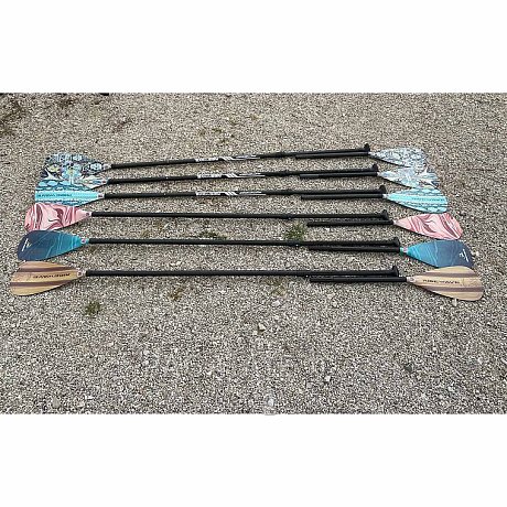 Pagaia RIDEWAVE LANDSLIDE COMBO in 4 sezioni con albero in carbonio - per SUP e kayak