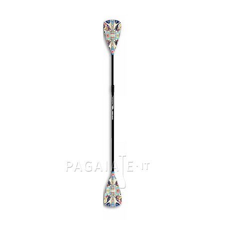 Pagaia RIDEWAVE CONQUERBRACE COMBO in 4 sezioni con albero in carbonio - per SUP e kayak