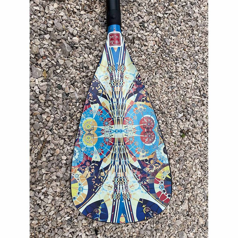 Pagaia RIDEWAVE CONQUERBRACE COMBO in 4 sezioni con albero in carbonio - per SUP e kayak