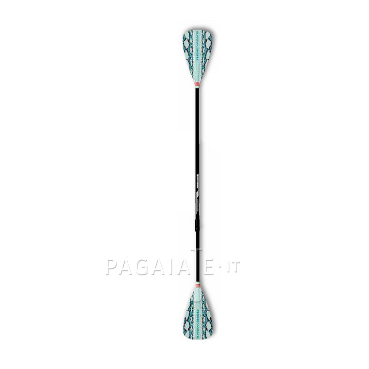 Pádlo RIDEWAVE PYBROCALES COMBO 4-dílné s laminátovýmm shaftem nastavitelné pro paddleboard i kajak
