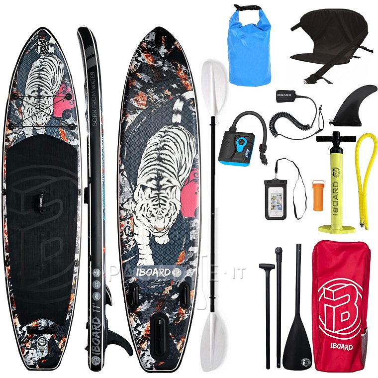 SUP iBOARD 11' TIGER - SUP gonfiabile