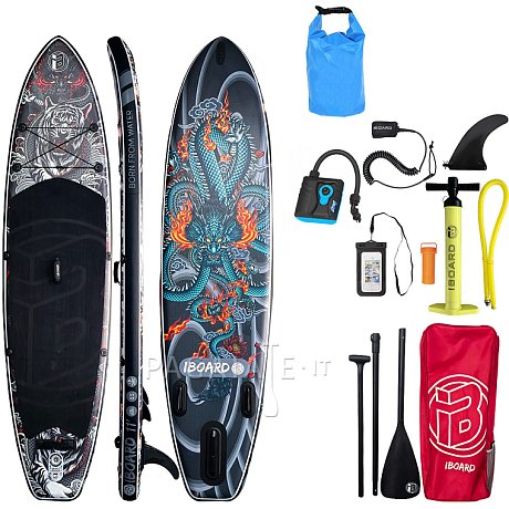 SUP iBOARD 11' BLACK TIGER - SUP gonfiabile