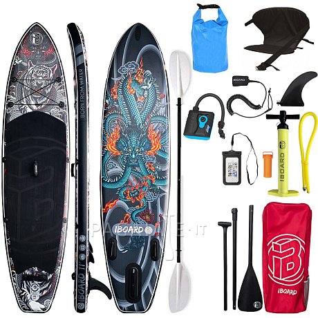 SUP iBOARD 11' BLACK TIGER - SUP gonfiabile