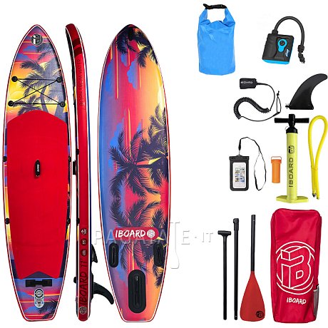 SUP iBOARD 11' RED PALM - SUP gonfiabile