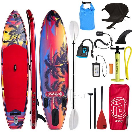 SUP iBOARD 11' RED PALM - SUP gonfiabile