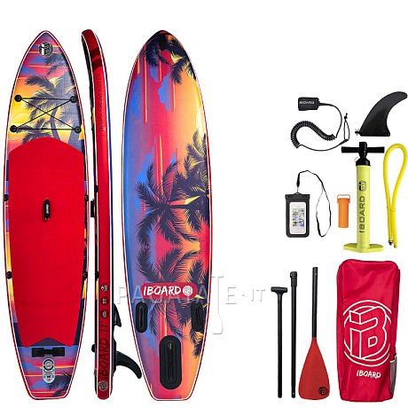 SUP iBOARD 11' RED PALM - SUP gonfiabile