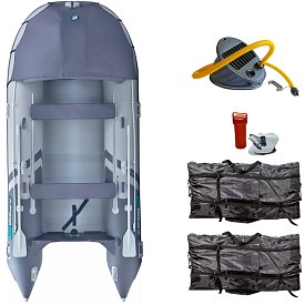 Gommone GLADIATOR ACTIVE C420AL light dark grey - gomone gonfiabile con pavimento in alluminio