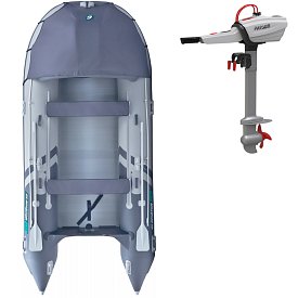 Gommone GLADIATOR ACTIVE C420AL light dark grey - gomone gonfiabile con pavimento in alluminio