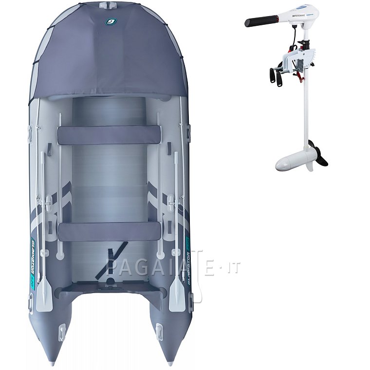 Gommone GLADIATOR ACTIVE C420AL light dark grey - gomone gonfiabile con pavimento in alluminio