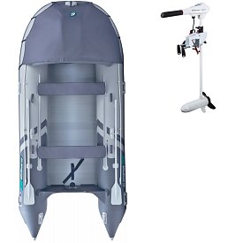 Gommone GLADIATOR ACTIVE C420AL light dark grey - gomone gonfiabile con pavimento in alluminio