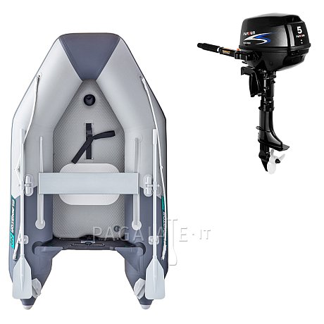 Gommone GLADIATOR AK240AD light dark grey - gommone gonfiabile con pavimento in drop-stitch