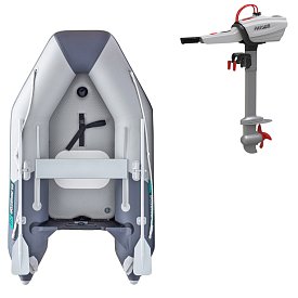 Gommone GLADIATOR AK240AD light dark grey - gommone gonfiabile con pavimento in drop-stitch