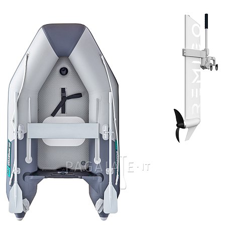 Gommone GLADIATOR AK240AD light dark grey - gommone gonfiabile con pavimento in drop-stitch