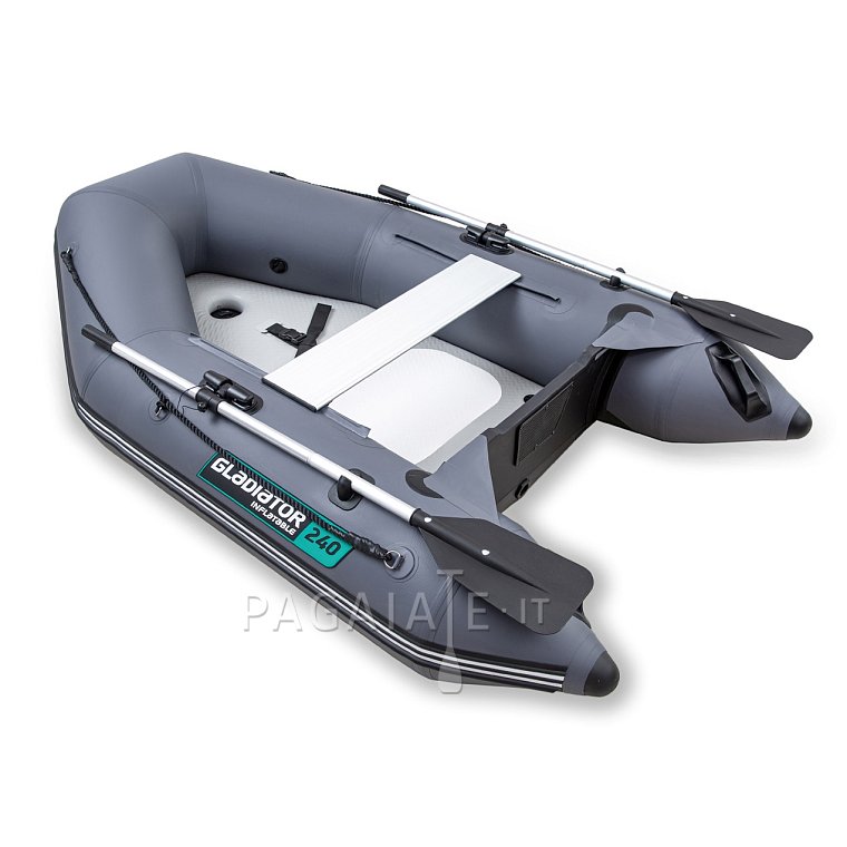 Člun GLADIATOR AK240AD dark grey- nafukovací člun s vysokotlakou podlahou