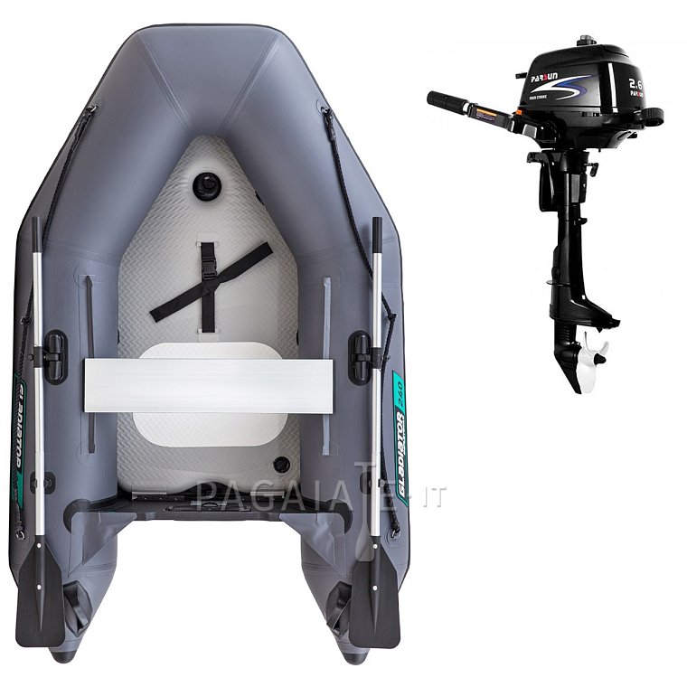 Člun GLADIATOR AK240AD dark grey- nafukovací člun s vysokotlakou podlahou