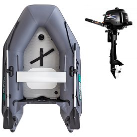 Gommone GLADIATOR AK240AD dark grey - gommone gonfiabile con pavimento in drop-stitch