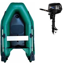 Gommone GLADIATOR AK240AD green - gomone gonfiabile con pavimento in drop-stitch