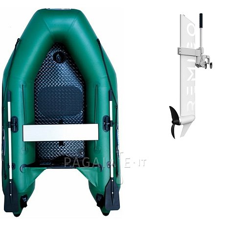 Gommone GLADIATOR AK240AD green - gomone gonfiabile con pavimento in drop-stitch