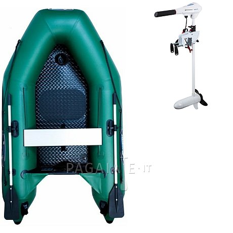 Gommone GLADIATOR AK240AD green - gomone gonfiabile con pavimento in drop-stitch