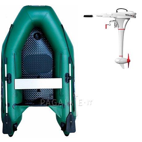 Gommone GLADIATOR AK240AD green - gomone gonfiabile con pavimento in drop-stitch