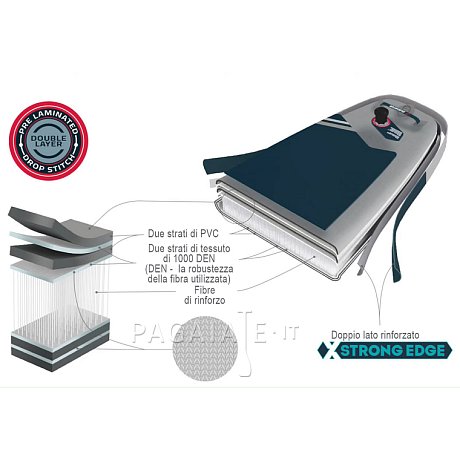 SUP GLADIATOR ORIGIN 12'6 MINICOMBO Special Edition Touring - SUP gonfiabile 22 PSI due-strati