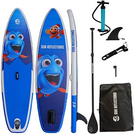 SUP SUN REFLECTIONS 8'2'' blue - SUP gonfiabile