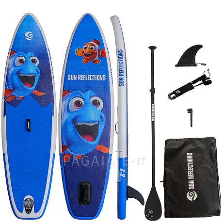 SUP SUN REFLECTIONS 8'2'' blue - SUP gonfiabile