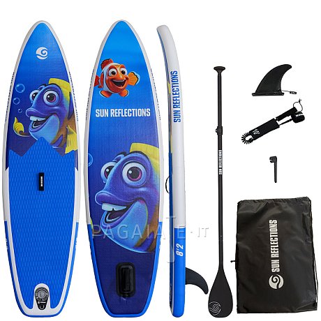 SUP SUN REFLECTIONS 8'2'' violet - SUP gonfiabile